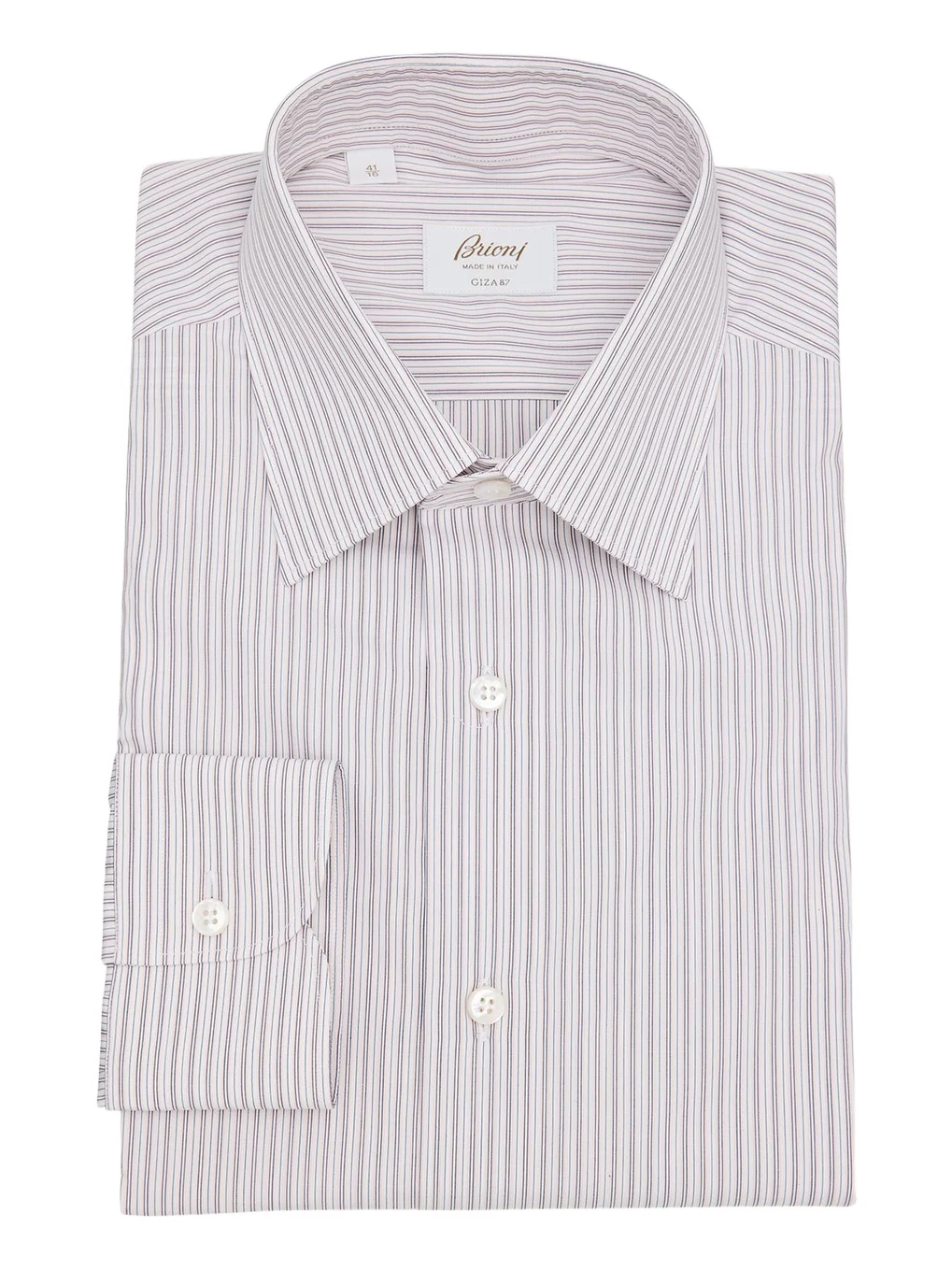 Men's Giza 87 Cotton Multi-Stripe Dress Shirt Men's Giza 87 Cotton Multi-Stripe Dress Shirt