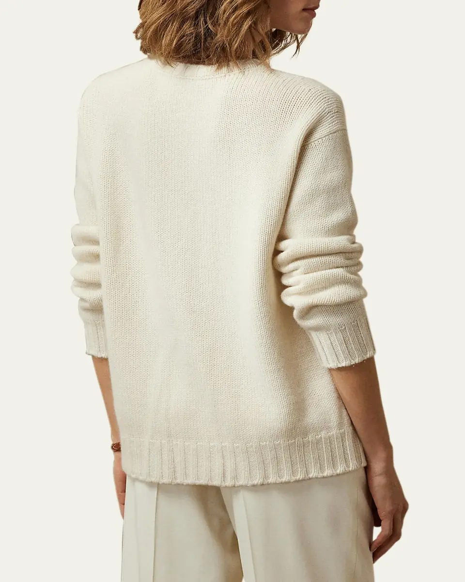 Ralph Lauren Collection Flag Cashmere Crewneck Sweater | Thumbnail 3 Ralph Lauren Collection Flag Cashmere Crewneck Sweater | Thumbnail 3