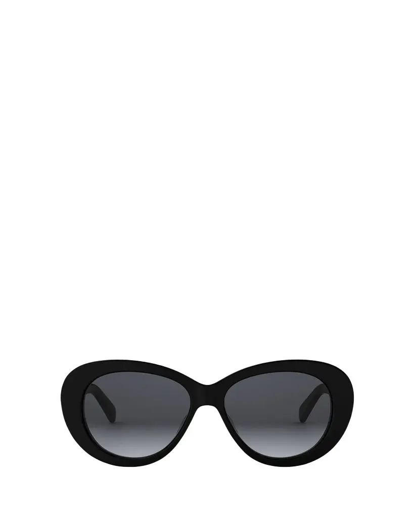 Celine Triomphe Logo Oval Acetate Sunglasses