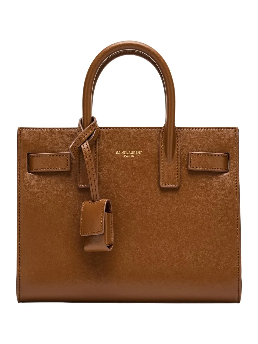 Sac De Jour Nano Top-Handle Bag in Smooth Leather