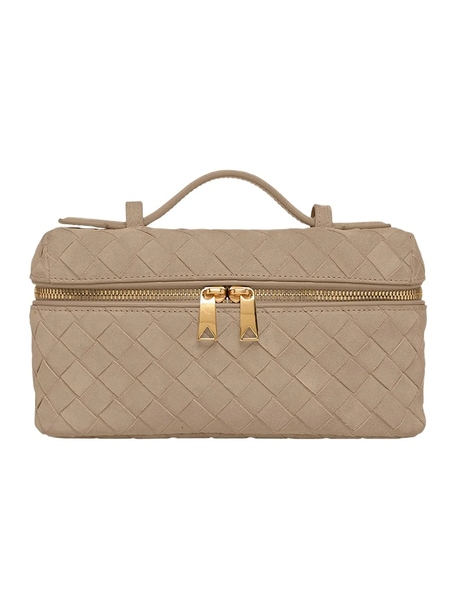 Bang Bang Vanity Intrecciato Suede Crossbody Bag