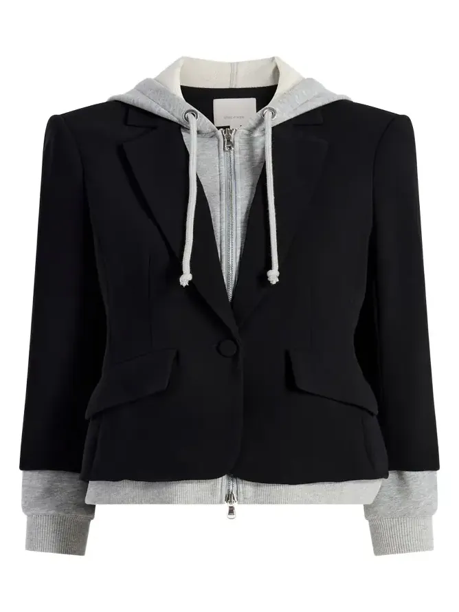 Khloe Le Petit Zip-Front Blazer
