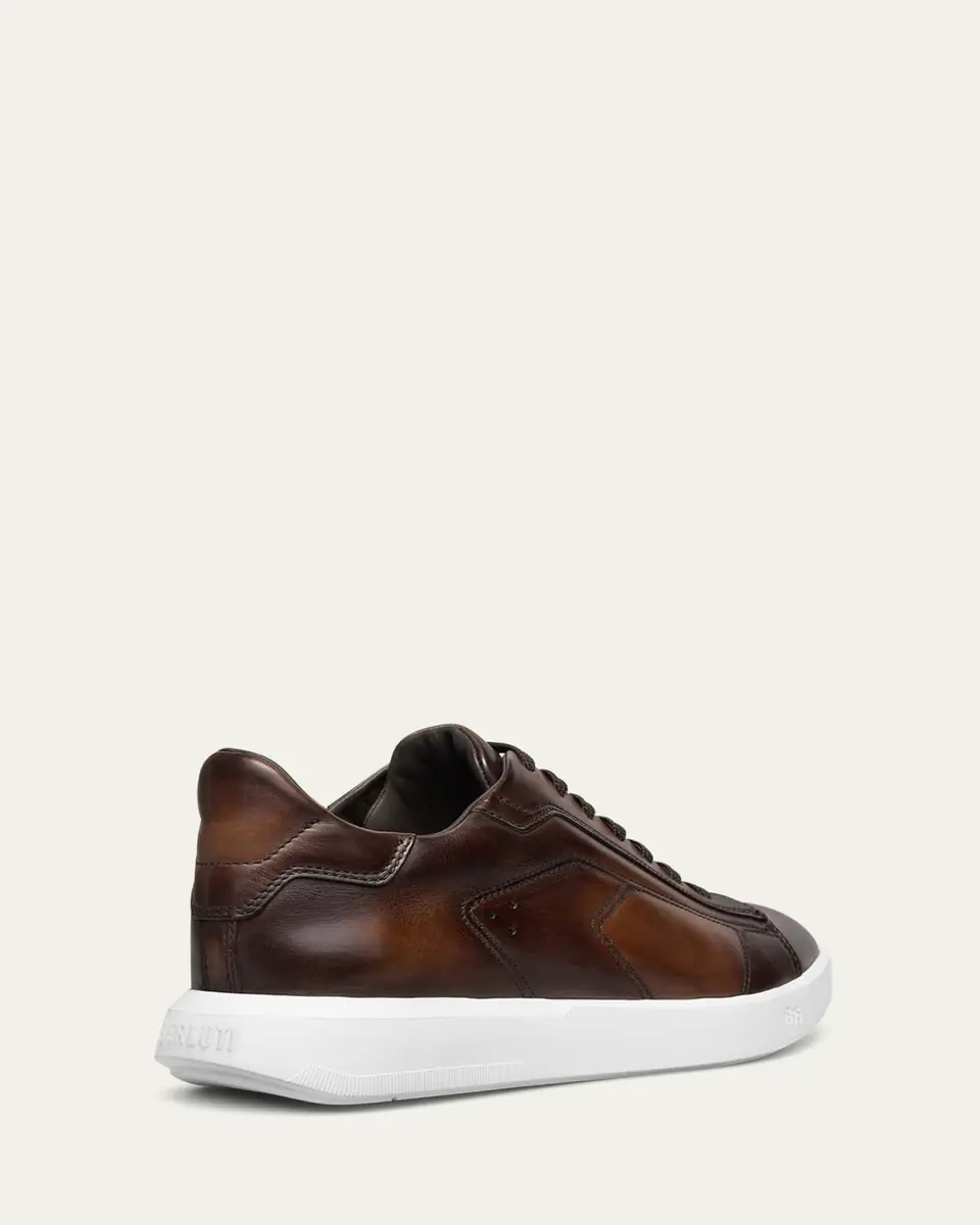 Berluti Men's Stellar Leather Low-Top Sneakers | Thumbnail 3 Berluti Men's Stellar Leather Low-Top Sneakers | Thumbnail 3
