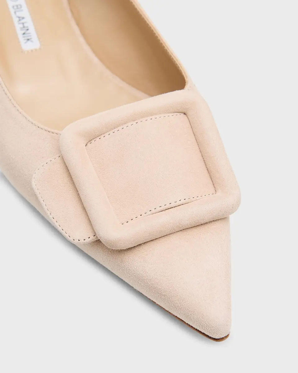Manolo Blahnik Maylura Suede Slingback Ballerina Flats | Thumbnail 3 Manolo Blahnik Maylura Suede Slingback Ballerina Flats | Thumbnail 3