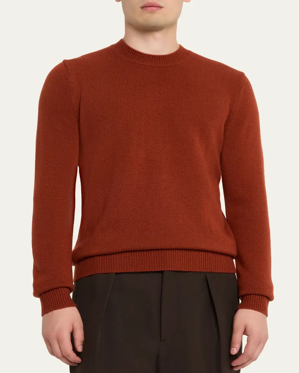 Guest in Residence Men's Cashmere Crewneck Sweater | Thumbnail 4 Guest in Residence Men's Cashmere Crewneck Sweater | Thumbnail 4