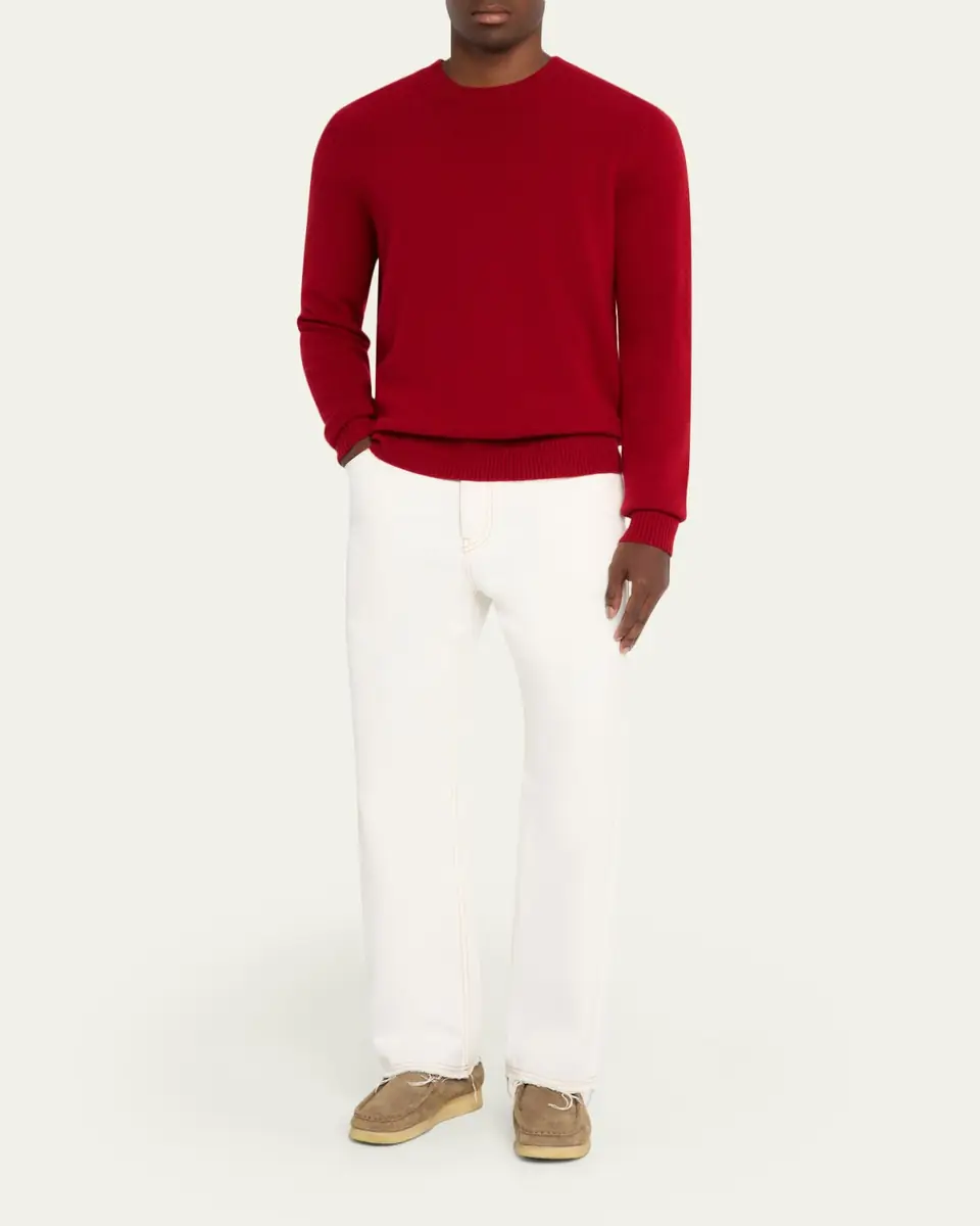 Guest in Residence Men's Cashmere Crewneck Sweater | Thumbnail 6 Guest in Residence Men's Cashmere Crewneck Sweater | Thumbnail 6