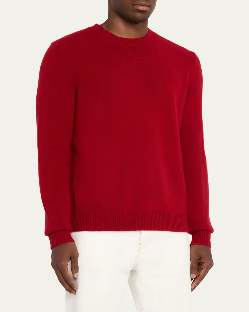 Guest in Residence Men's Cashmere Crewneck Sweater | Thumbnail 8 Guest in Residence Men's Cashmere Crewneck Sweater | Thumbnail 8