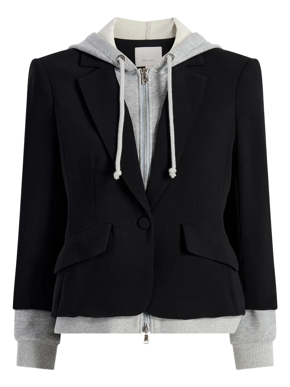 Khloe Le Petit Zip-Front Blazer Khloe Le Petit Zip-Front Blazer