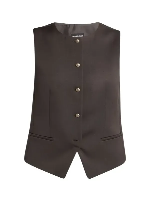 Single-Breasted Wool Vest Single-Breasted Wool Vest