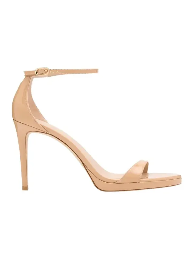 Nudist Patent Leather Stiletto Platform Sandals Nudist Patent Leather Stiletto Platform Sandals
