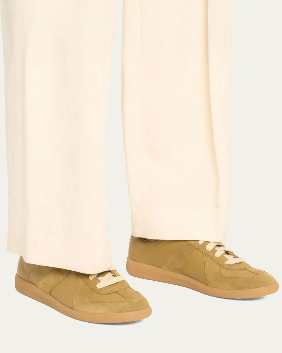 Maison Margiela Replica Suede & Leather Sneakers | Thumbnail 10 Maison Margiela Replica Suede & Leather Sneakers | Thumbnail 10