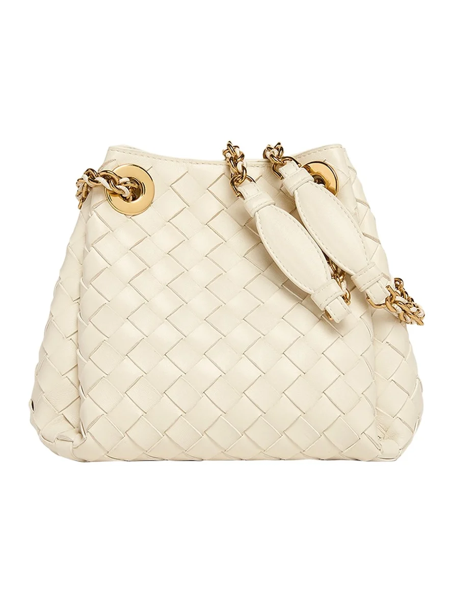 Small Parachute Leather Shoulder Bag