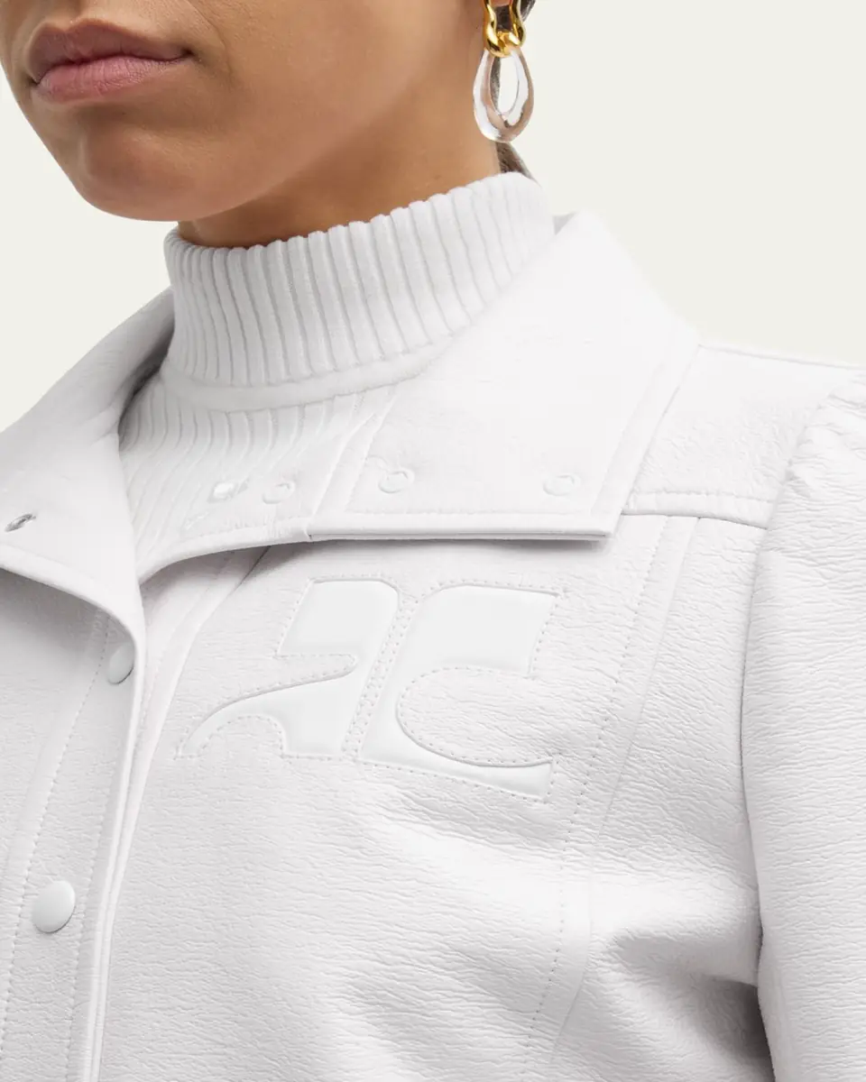 Courrèges Textured Vinyl Crop Jacket | Thumbnail 13 Courrèges Textured Vinyl Crop Jacket | Thumbnail 13