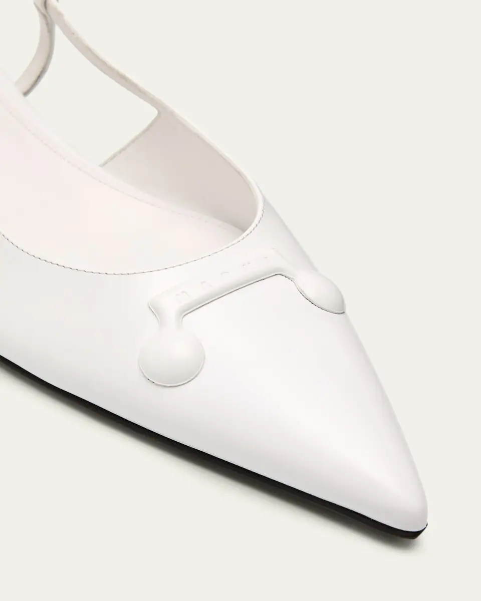 Marni Trunkaroo Leather Pointed-Toe Slingback Flats | Thumbnail 5 Marni Trunkaroo Leather Pointed-Toe Slingback Flats | Thumbnail 5