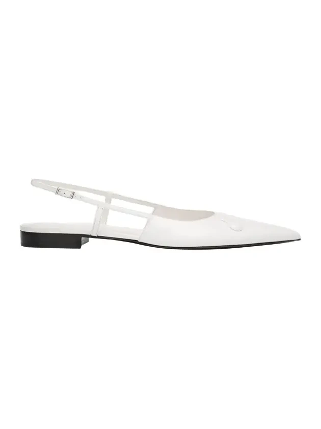 Trunkaroo Leather Pointed-Toe Slingback Flats Trunkaroo Leather Pointed-Toe Slingback Flats
