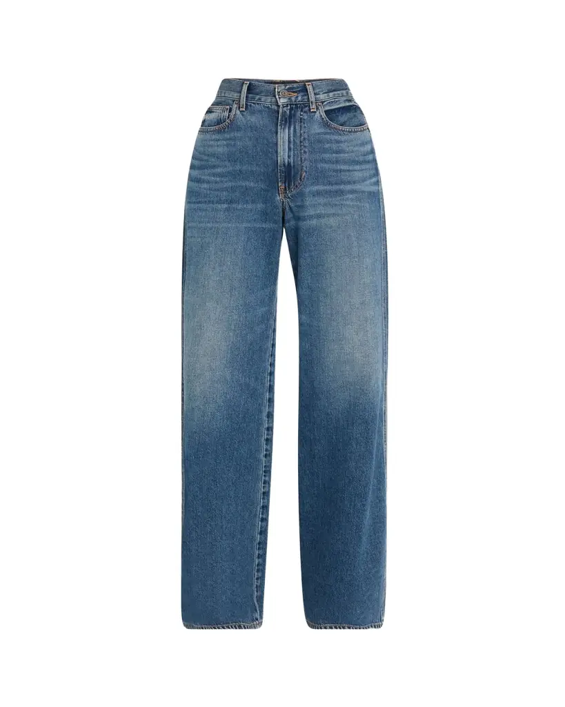 Veronica Beard Kasey Mid-Rise Wide-Leg Jeans | Image 1 Veronica Beard Kasey Mid-Rise Wide-Leg Jeans | Image 1