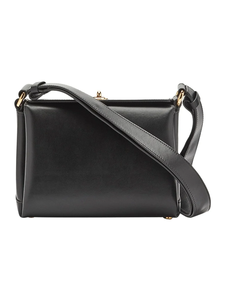 Small Folded Shoulder Bag in Vitello Leather