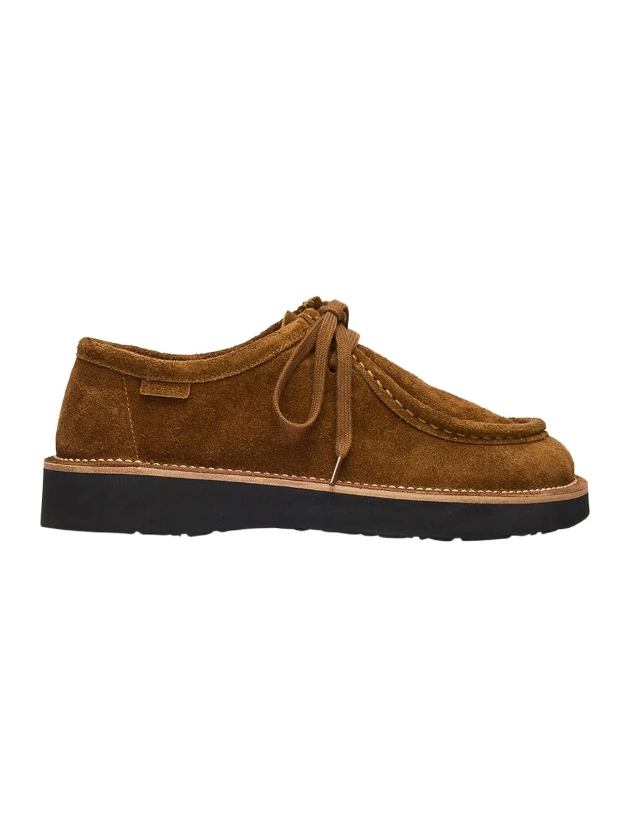 Loewe Faro Suede Lace-Up Derby Shoes