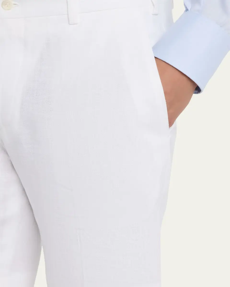 Anderson & Sheppard Men's Linen Beach Shorts | Thumbnail 5 Anderson & Sheppard Men's Linen Beach Shorts | Thumbnail 5