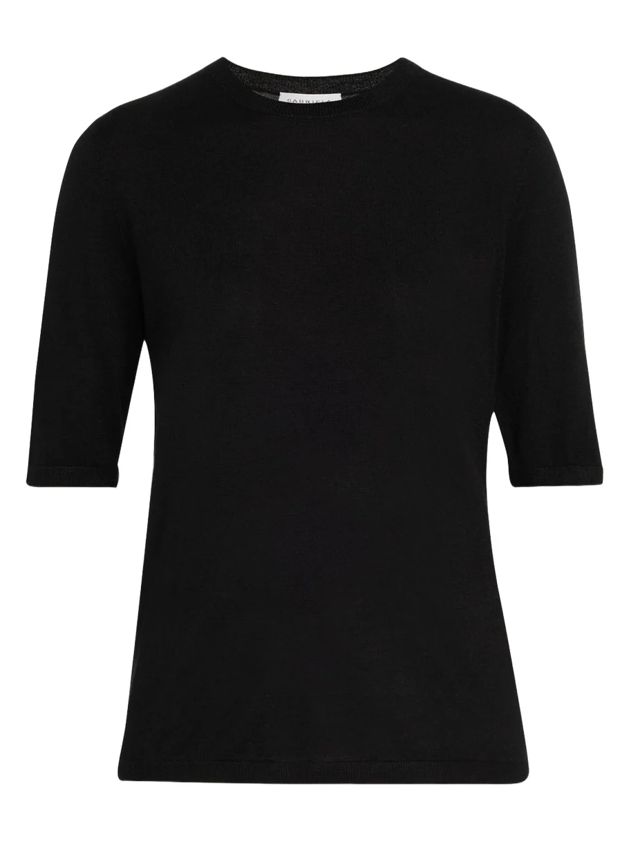 Gabriela Hearst Brunner Short-Sleeve Cashmere-Silk T-Shirt
