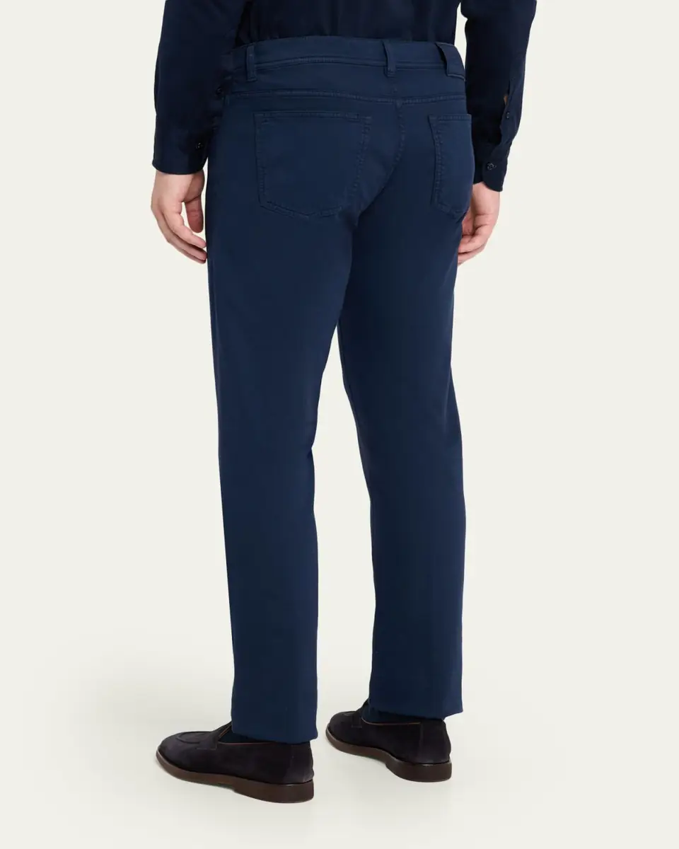Cesare Attolini Men's Cotton and Cashmere Slim Five-Pocket Pants | Thumbnail 3 Cesare Attolini Men's Cotton and Cashmere Slim Five-Pocket Pants | Thumbnail 3