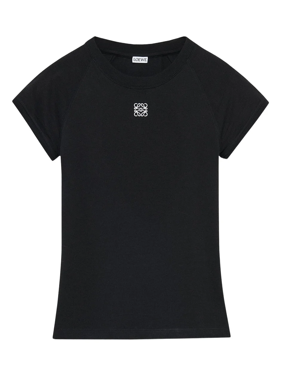 Loewe Ribbed Anagram Short-Sleeve Tee