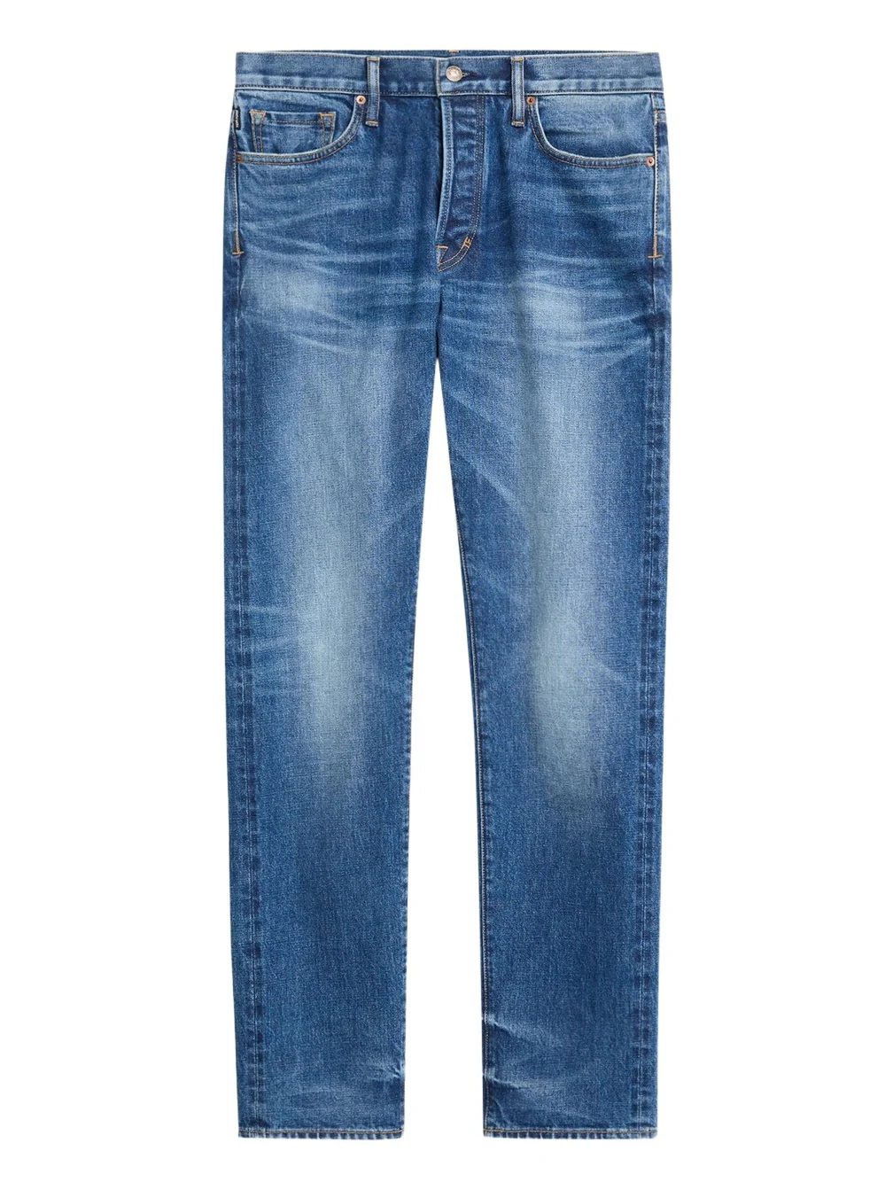 Men's Light Wash Selvedge Straight Fit Jeans Men's Light Wash Selvedge Straight Fit Jeans