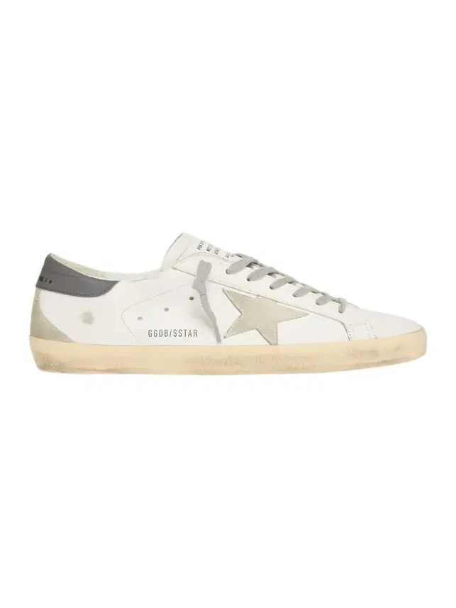 Men's Super-Star Leather and Suede Low-Top Sneakers Men's Super-Star Leather and Suede Low-Top Sneakers