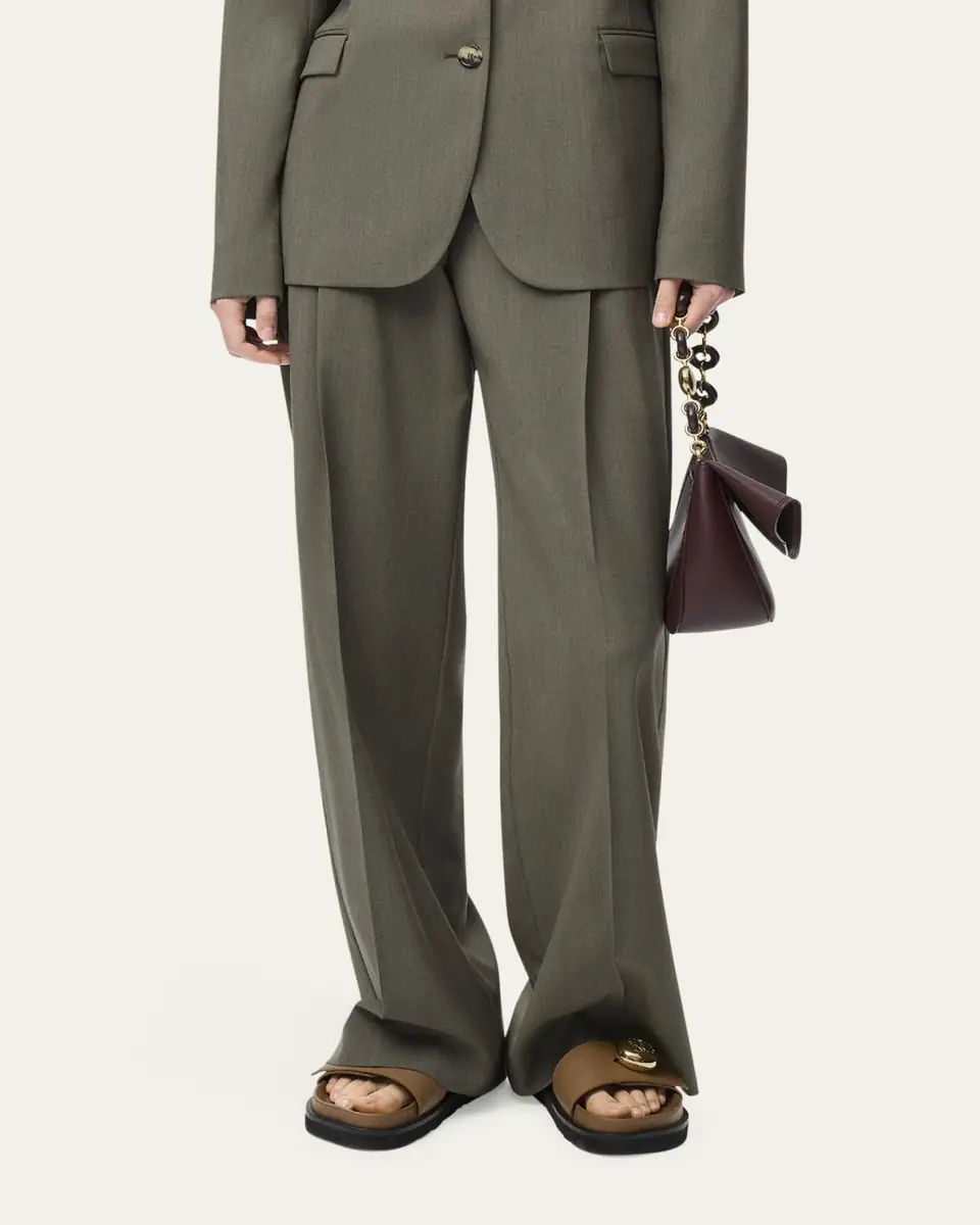 Loewe Logo Waistband Wide-Leg Trousers | Thumbnail 4
