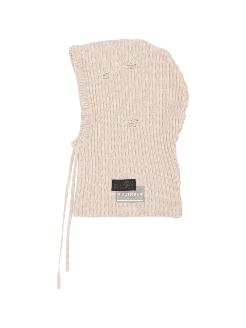 Drawstring Wool-Blend Knit Hood Drawstring Wool-Blend Knit Hood