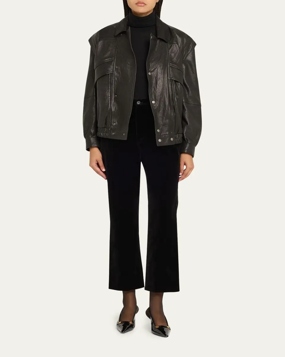 Saint Laurent Velvet Flare Trousers | Thumbnail 2 Saint Laurent Velvet Flare Trousers | Thumbnail 2