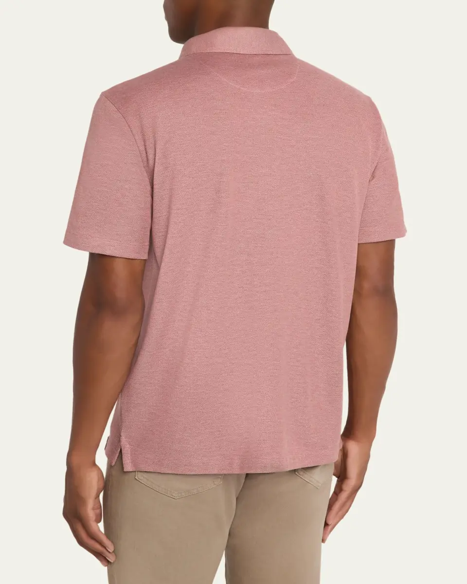 Brioni Men's Jersey Pique Polo Shirt | Thumbnail 7 Brioni Men's Jersey Pique Polo Shirt | Thumbnail 7