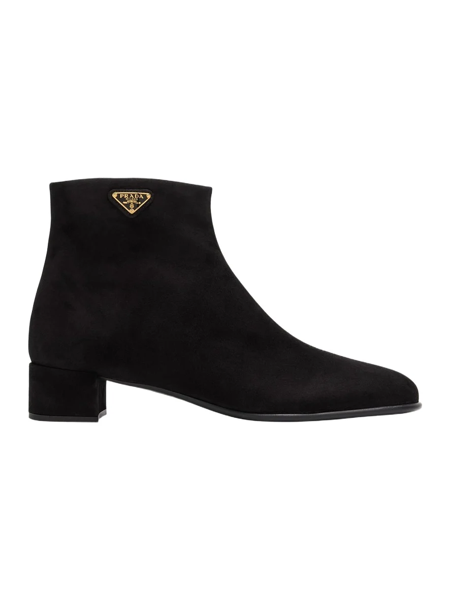 Prada Suede Ankle Booties