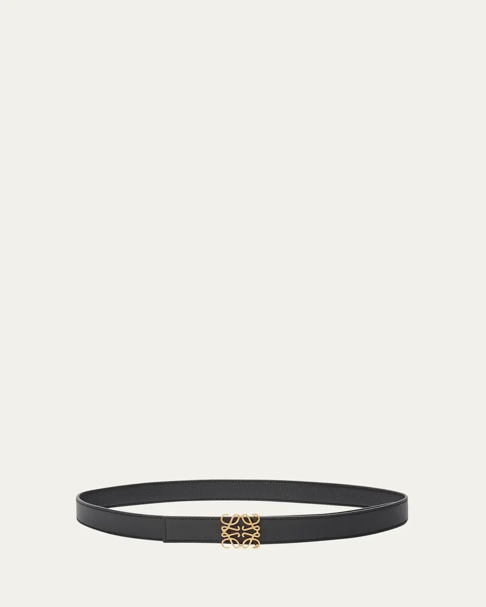 Loewe Anagram Reversible Grained Leather Belt | Thumbnail 3
