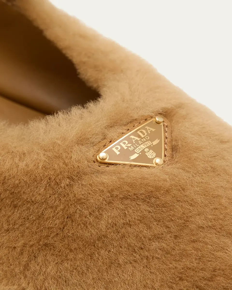 Prada Shearling Mary Jane Ballerina Flats | Thumbnail 5 Prada Shearling Mary Jane Ballerina Flats | Thumbnail 5