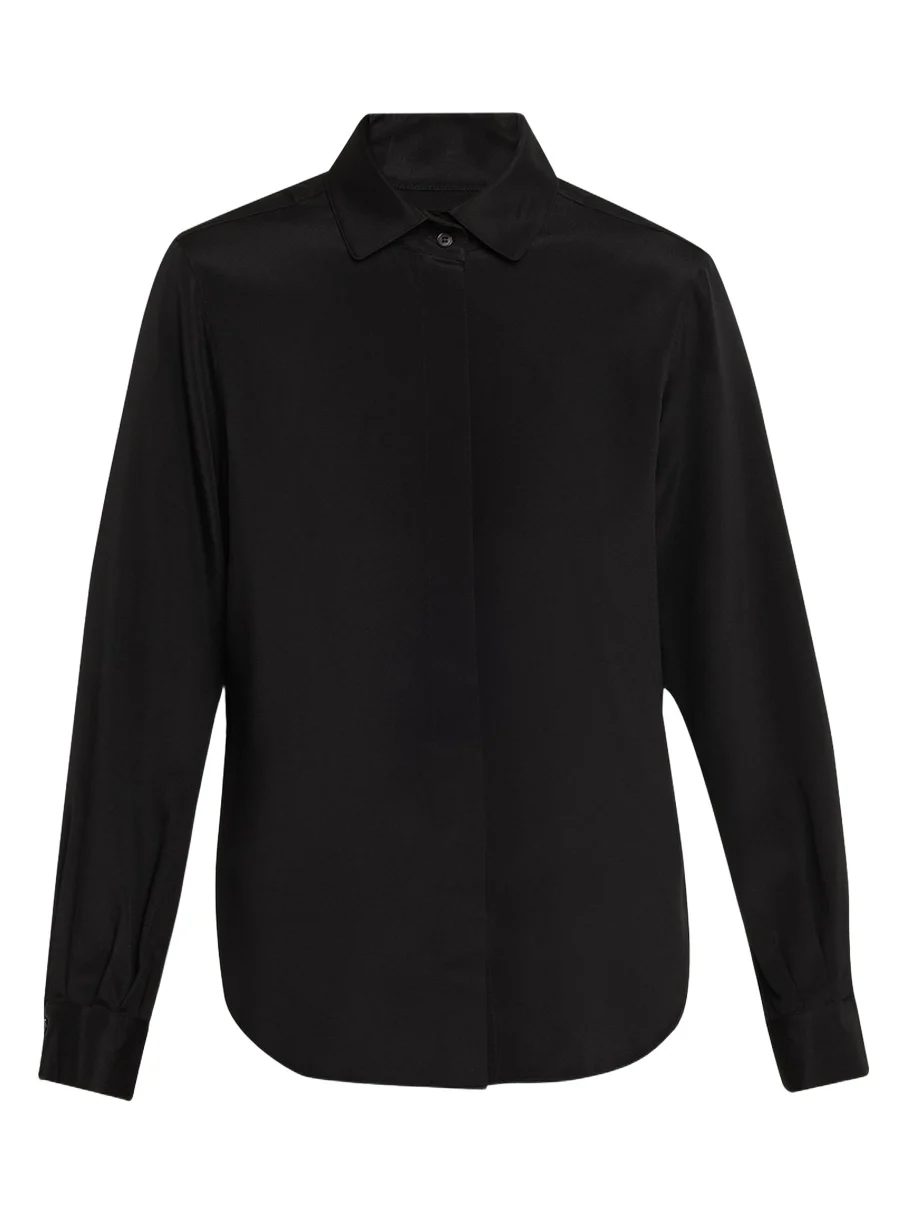Pleated Button-Down Shirt Pleated Button-Down Shirt