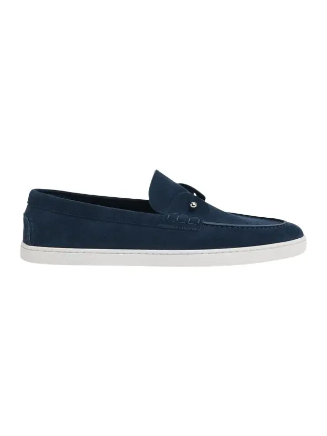 Christian Louboutin Men's Chambeliboat Nubuck Boat Shoes