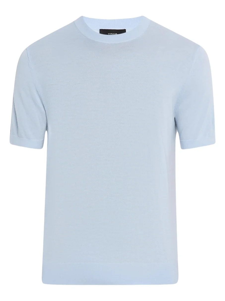 Men's Featherweight Wool-Cashmere Short-Sleeve Crewneck Sweater Men's Featherweight Wool-Cashmere Short-Sleeve Crewneck Sweater
