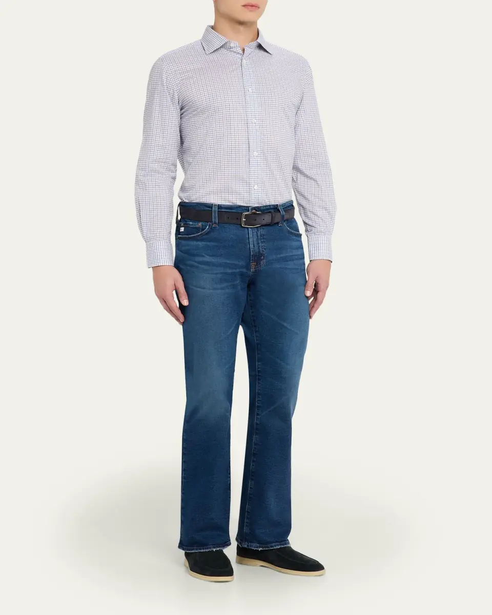 100Hands Men's Cotton Tattersall Check Classic-Fit Sport Shirt | Thumbnail 2 100Hands Men's Cotton Tattersall Check Classic-Fit Sport Shirt | Thumbnail 2