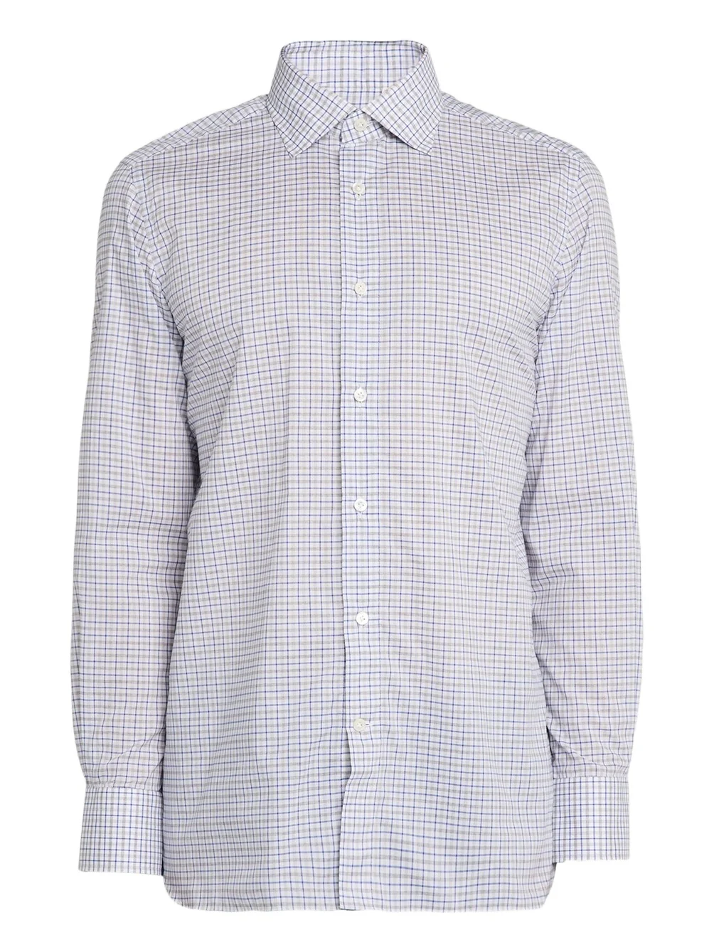 100Hands Men's Cotton Tattersall Check Classic-Fit Sport Shirt