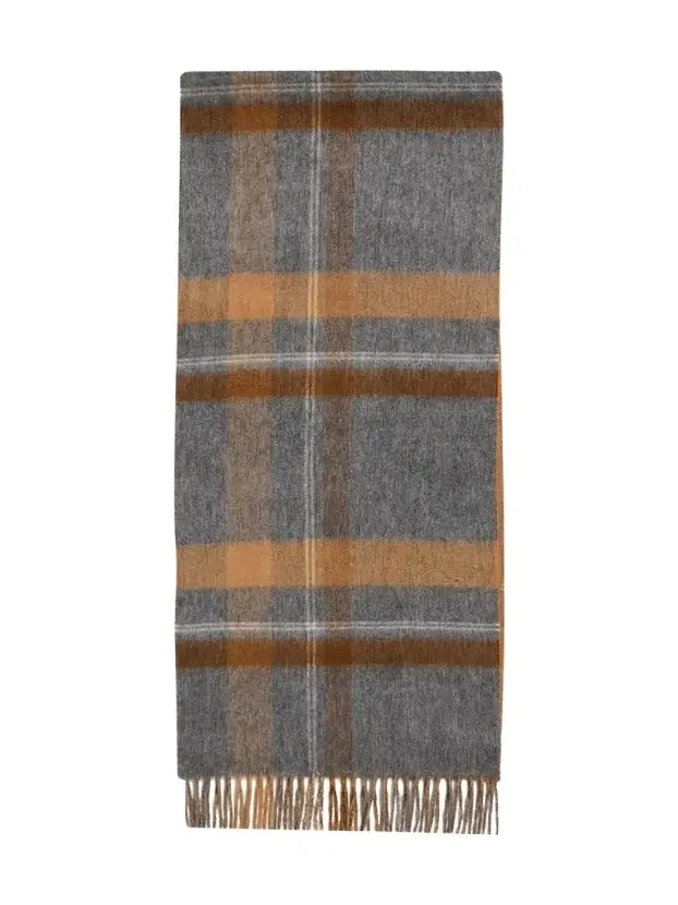 Men's Taransay Check Cashmere Scarf Men's Taransay Check Cashmere Scarf