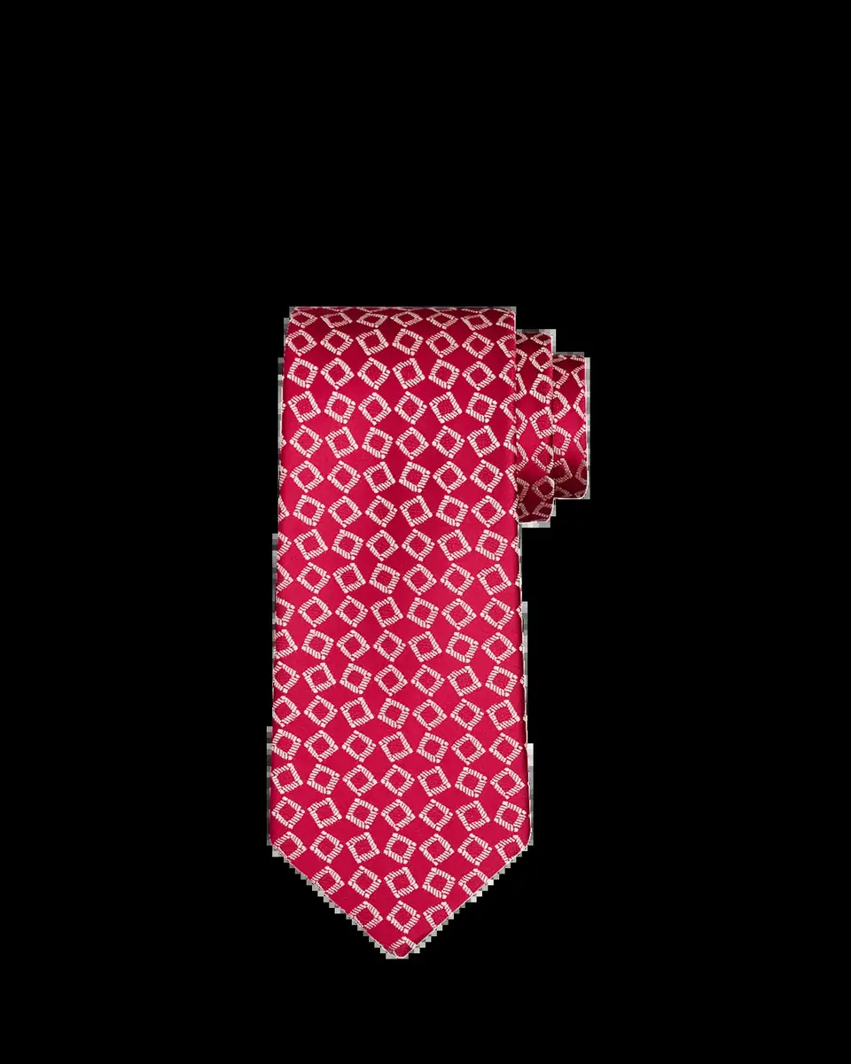 Charvet Men's Square Jacquard Silk Tie | Thumbnail 2
