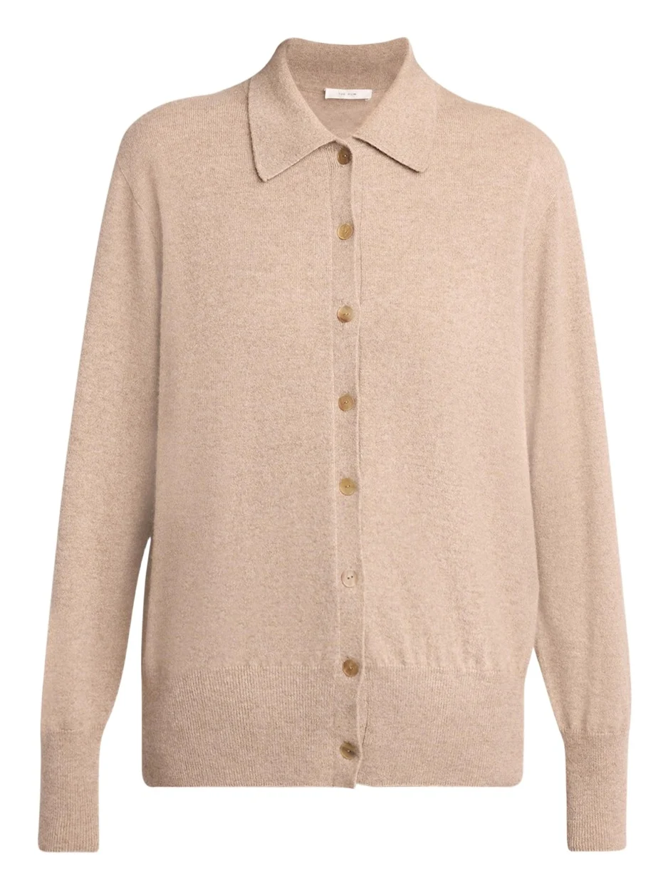 Lillia Cashmere Collared Cardigan