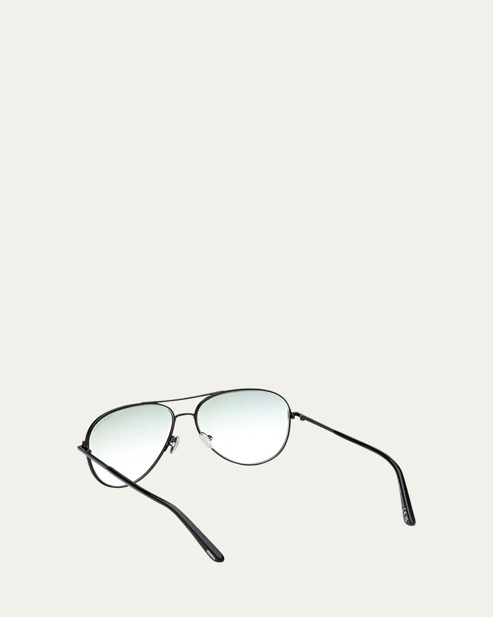 Tom Ford Clark Metal Aviator Sunglasses | Thumbnail 2