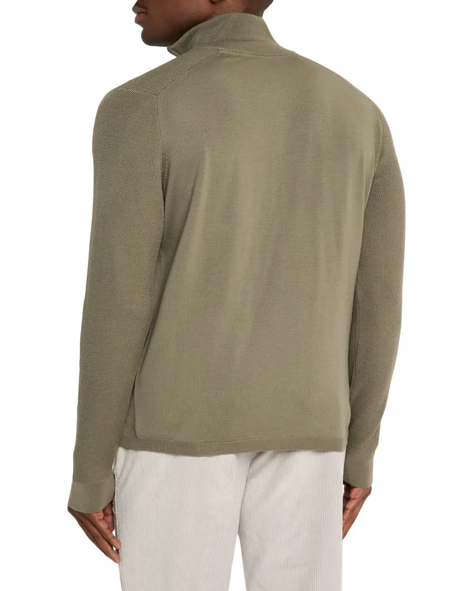 Sease Men's Waffle Knit Half-Zip Pullover | Thumbnail 3 Sease Men's Waffle Knit Half-Zip Pullover | Thumbnail 3