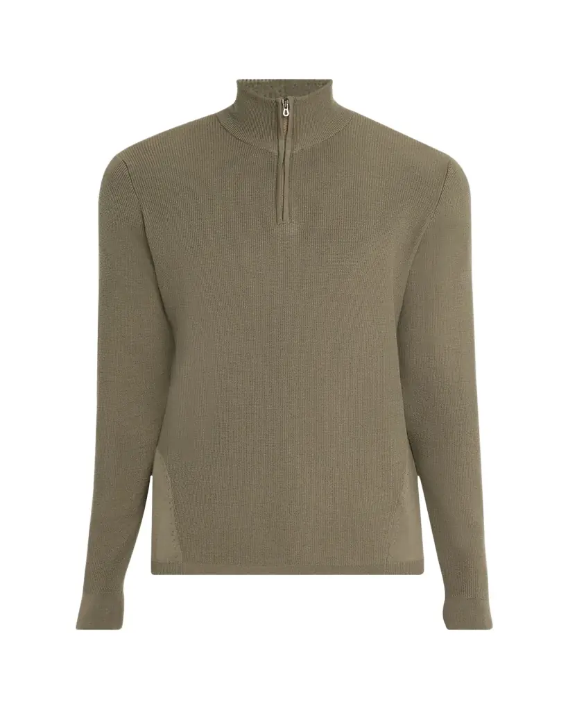 Sease Men's Waffle Knit Half-Zip Pullover | Image 1 Sease Men's Waffle Knit Half-Zip Pullover | Image 1