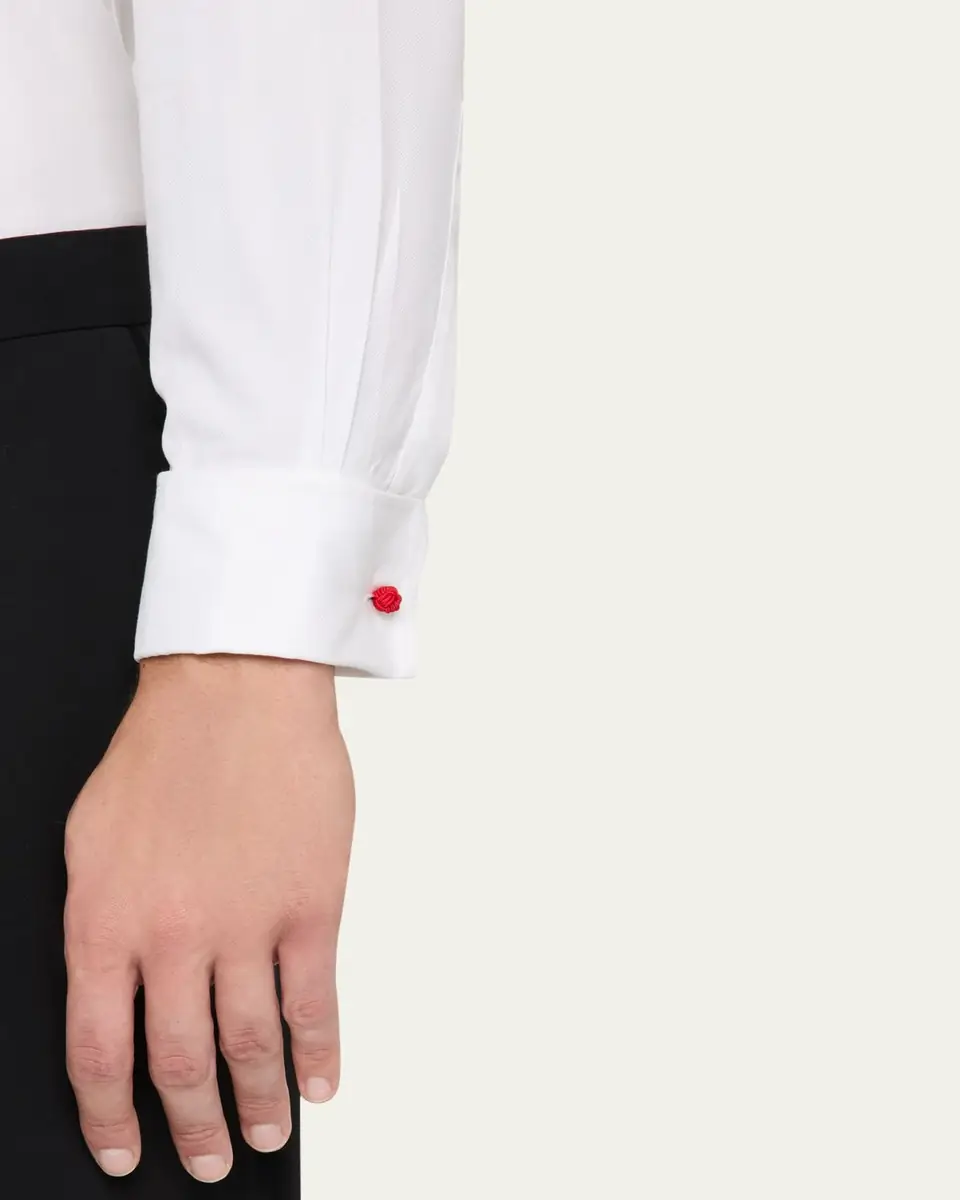 Charvet Men's Knotted Cotton Cufflinks | Thumbnail 2