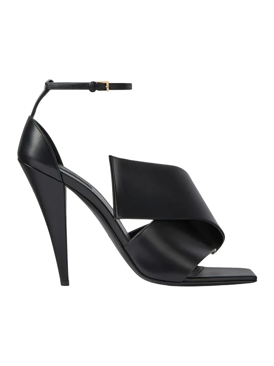 Twisted Ribbon Leather Sandals Twisted Ribbon Leather Sandals
