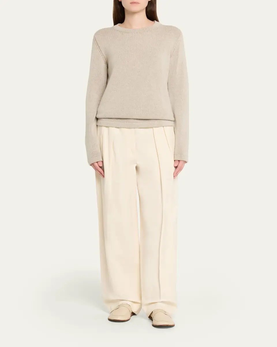 THE ROW Lyse Cashmere Crewneck Sweater | Thumbnail 6