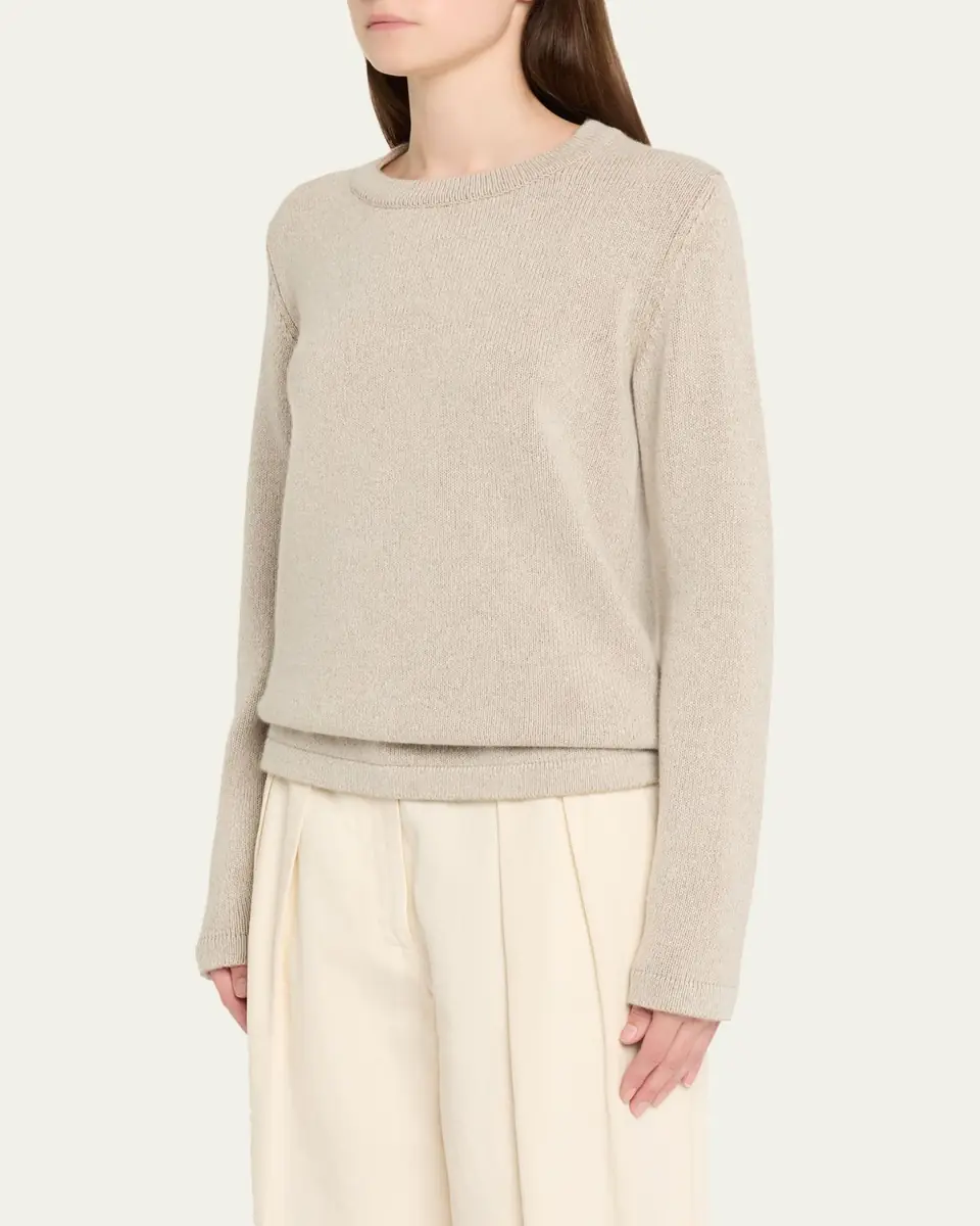 THE ROW Lyse Cashmere Crewneck Sweater | Thumbnail 8